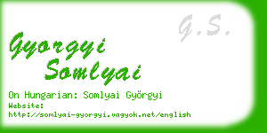gyorgyi somlyai business card